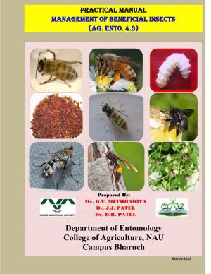 Department of Entomology College of Agriculture, NAU Campus Bharuch
