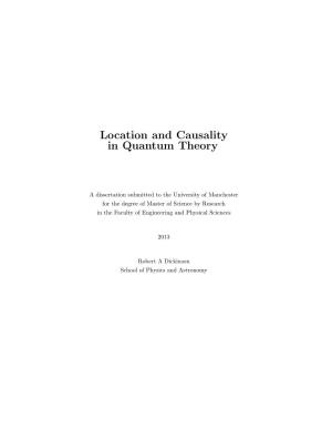 Location and Causality in Quantum Theory