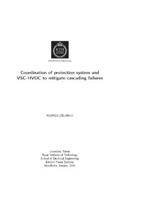 Coordination of Protection System and VSC-HVDC to Mitigate Cascading Failures
