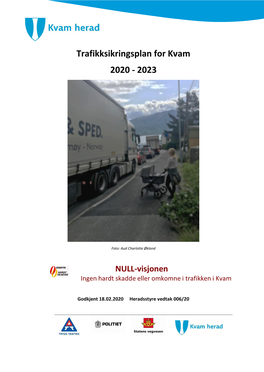 Trafikksikringsplan for Kvam 2020 - 2023