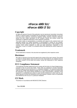 Nforce 680I SLI/ Nforce 680I LT SLI
