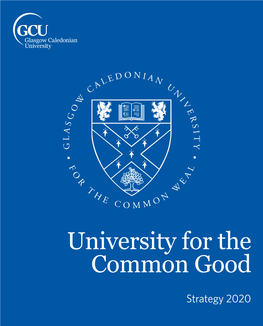 University for the Common Good