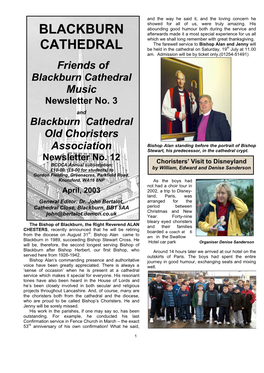 Blackburn Cathedral Newsletter April 2003