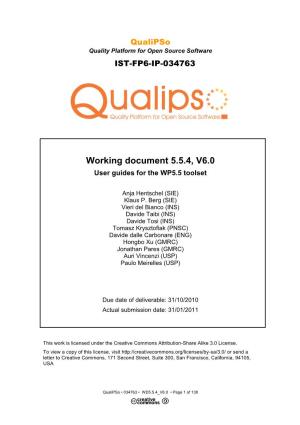 Working Document 5.5.4, V6.0 -. | Davide Taibi