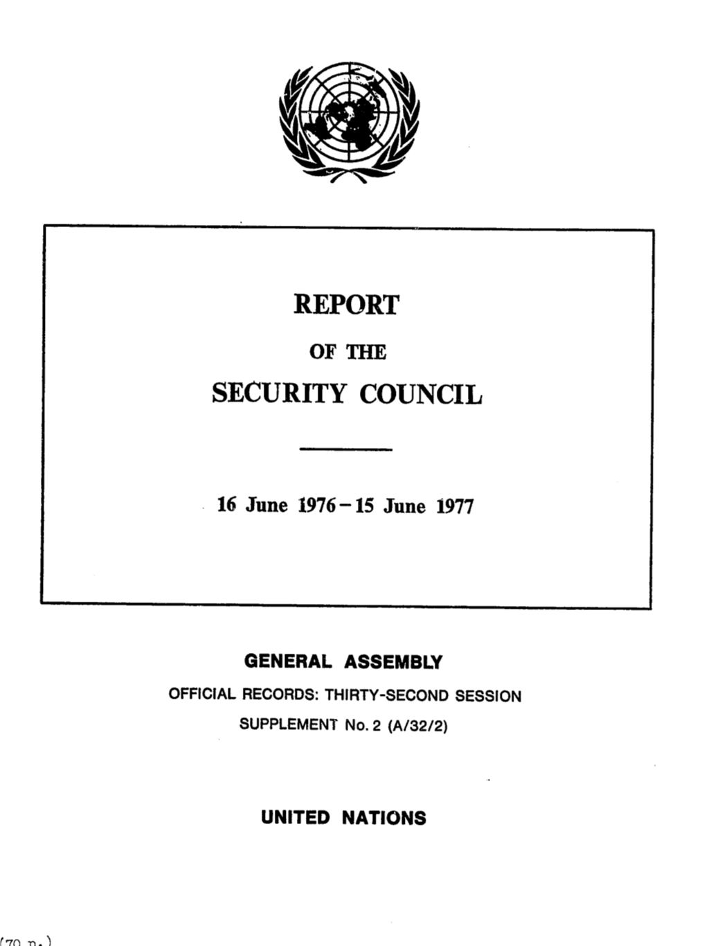 Report Security Council