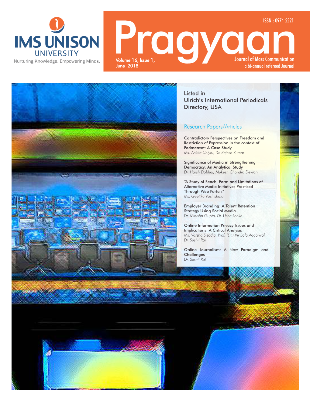 Volume 16, Issue 1, June 2018