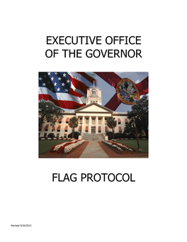 Executive Office of the Governor Flag Protocol