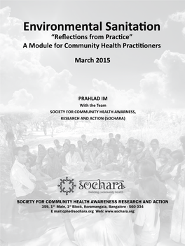 Environmental Sanitation “Reflections from Practice” a Module for Community Health Practitioners