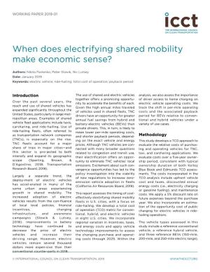 When Does Electrifying Shared Mobility Make Economic Sense?