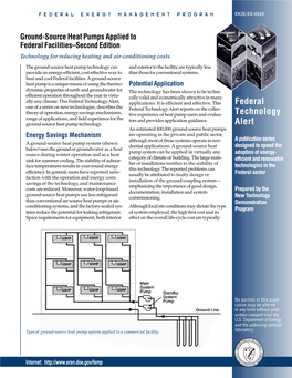 Ground-Source Heat Pumps Applied to Federal Facilities, Second Edition