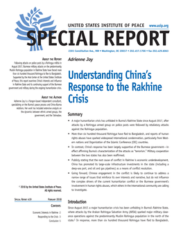 Understanding China's Response to the Rakhine Crisis