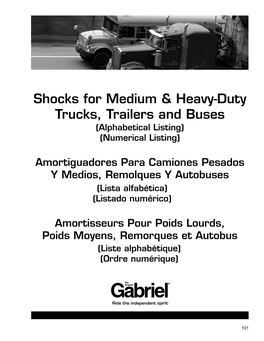 Shocks for Medium & Heavy-Duty Trucks, Trailers and Buses