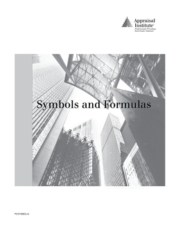 Symbols and Formulas