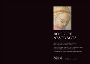 Book of Abstracts: Studying Old Master Paintings