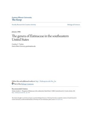 The Genera of Elatinaceae in the Southeastern United States Gordon C