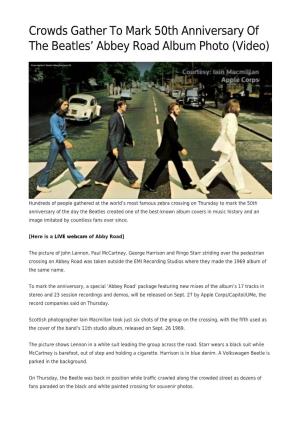 Abbey Road Album Photo (Video)