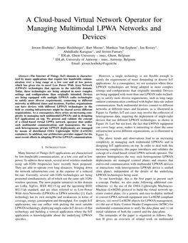 A Cloud-Based Virtual Network Operator for Managing Multimodal LPWA Networks and Devices