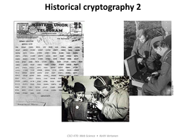 Historical Cryptography 2