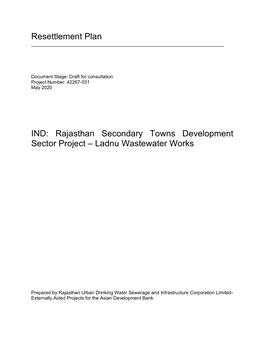 42267-031: Rajasthan Secondary Towns Development Sector Project