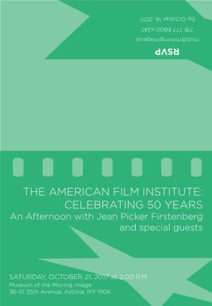 The American Film Institute: Institute: Film American The