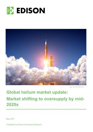 Global Helium Market Update: Market Shifting to Oversupply by Mid- 2020S