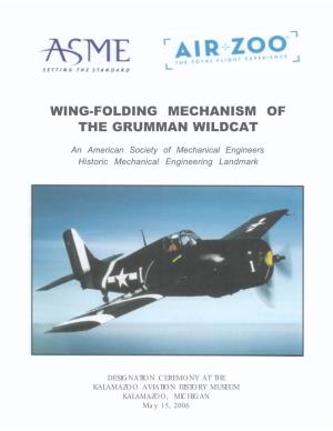 Wing-Folding Mechanism of the Grumman Wildcat