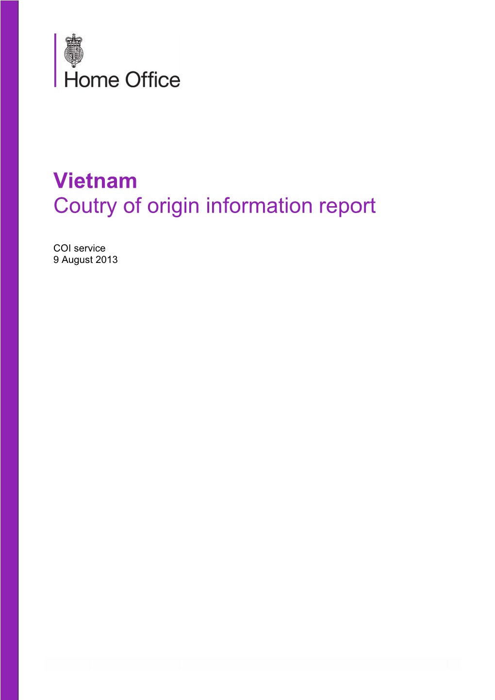 Viet Cou Tnam Utry O M F Origin Information Report