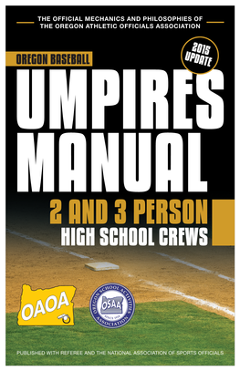 2015 Umpires Manual Supplement (PDF)