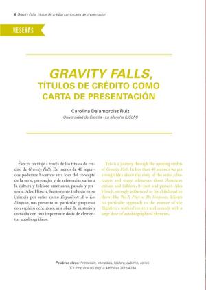 Gravity Falls, Títulos De Crédito Como Carta De Presentación