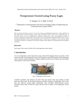 Temperature Control Using Fuzzy Logic