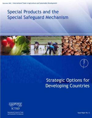 Special Products and the Special Safeguard Mechanism