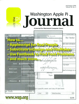 Washington Apple Pi Journal, July-August 2008
