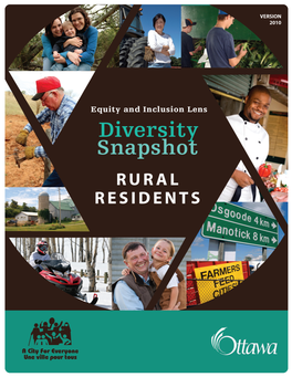 Diversity Snapshot RURAL RESIDENTS — Equity and Inclusion Lens