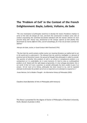 'Problem of Evil' in the Context of The