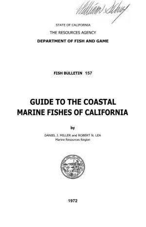 Guide to the Coastal Marine Fishes of California