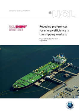 Revealed Preferences for Energy Efficiency in the Shipping Markets