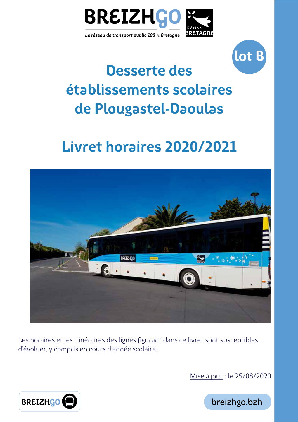 Desserte Des Établissements Scolaires De Plougastel-Daoulas Livret