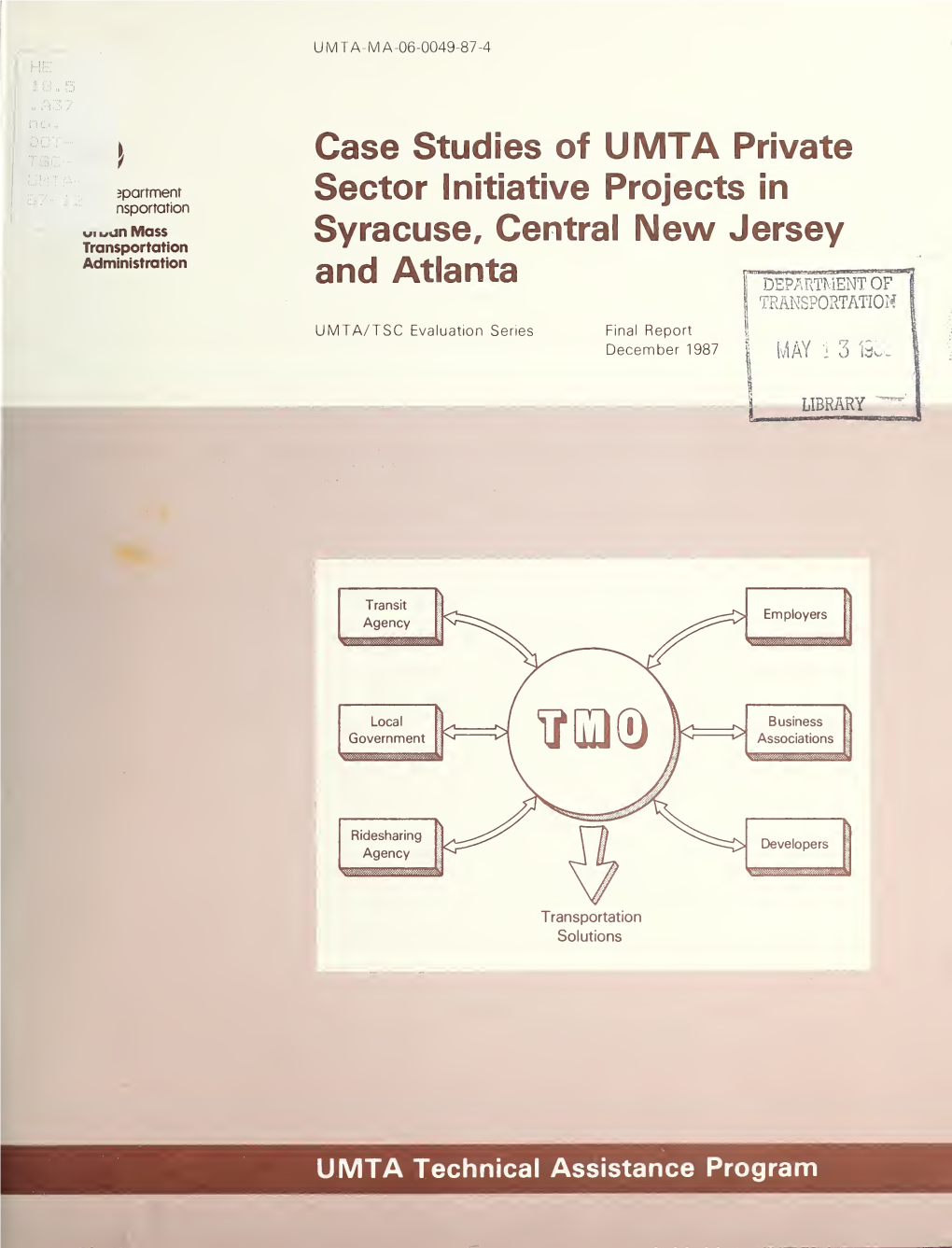 Case Studies of UMTA Private Sector Initiative Projects in Syracuse