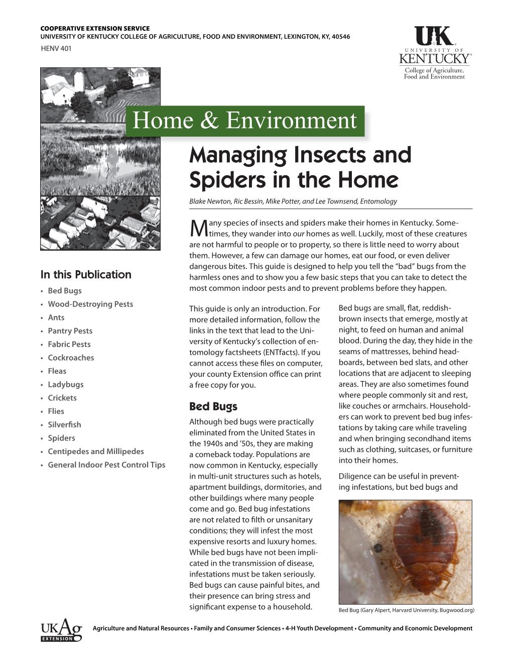 HENV-401:Managing Insects and Spiders in the Home