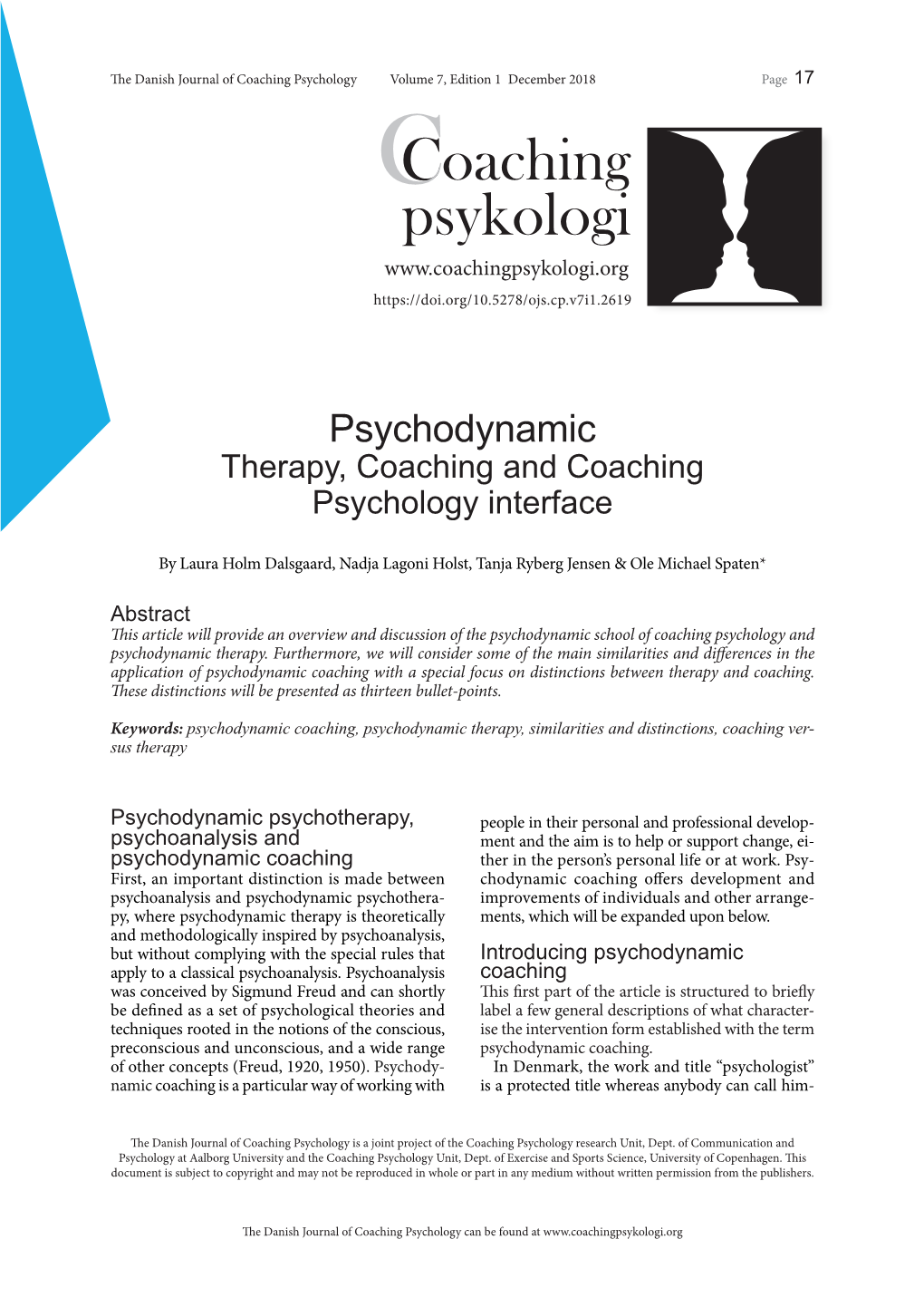 Coaching Psykologi