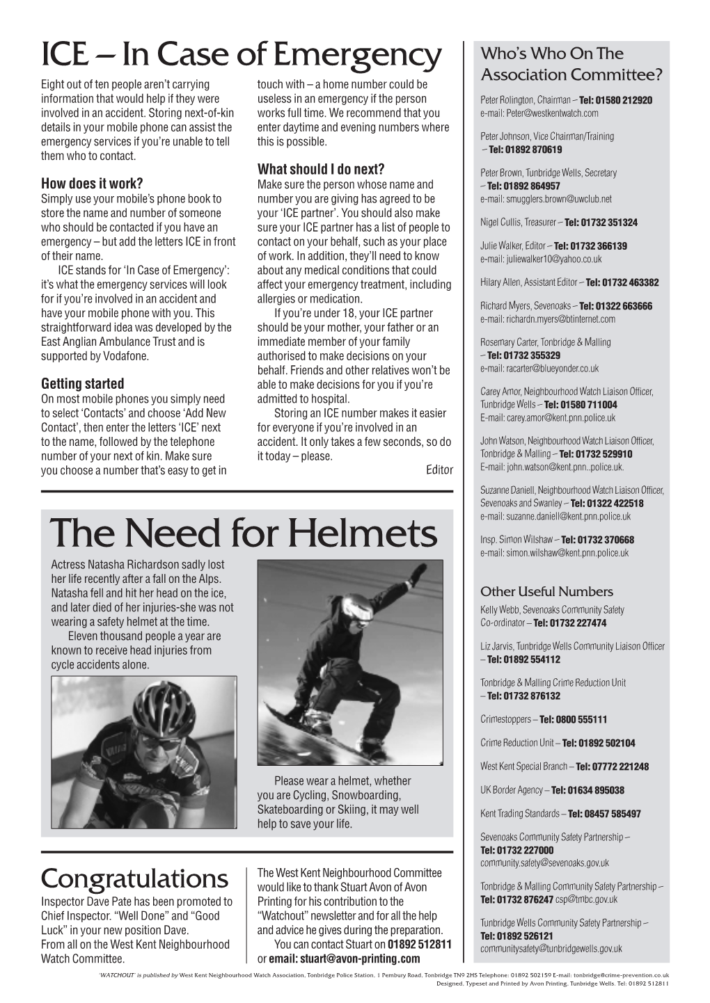 The Need for Helmets Insp