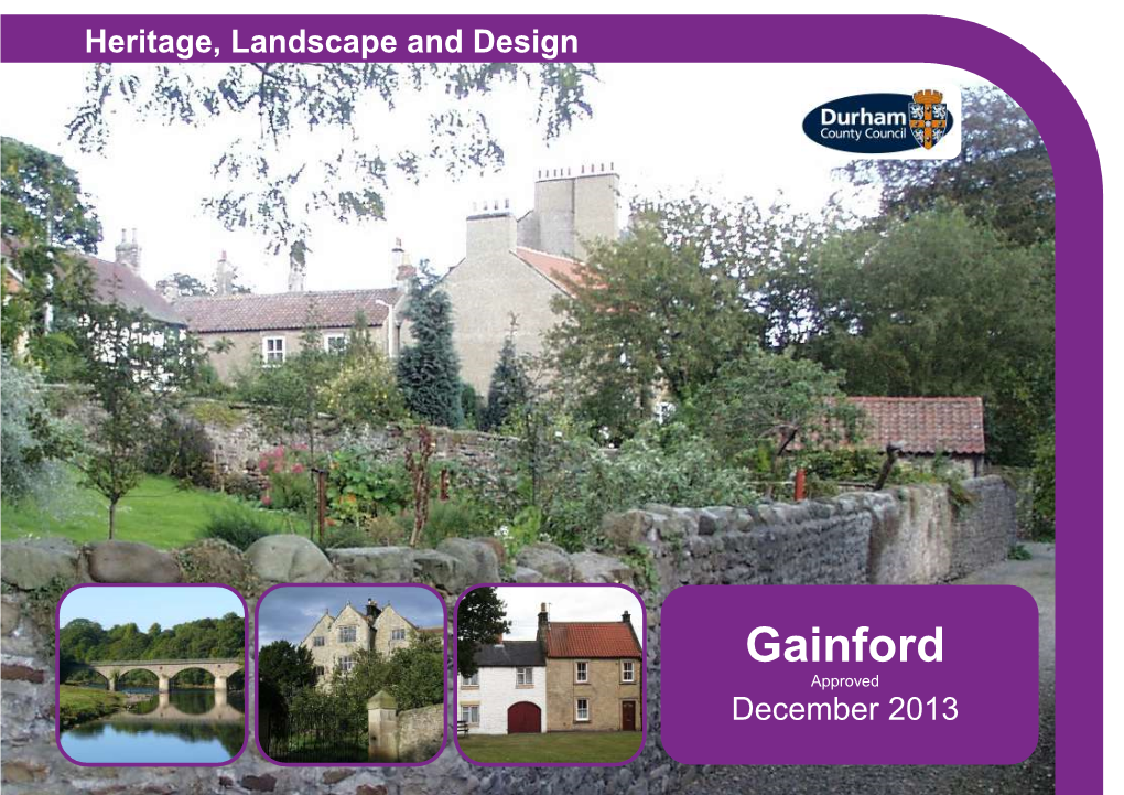 Gainford Conservation Area Character Appraisal