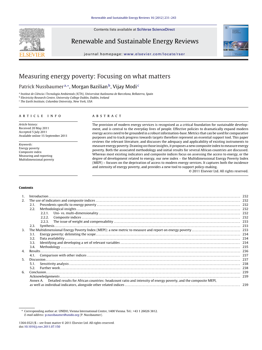 Measuring Energy Poverty: Focusing on What Matters [Pdf]