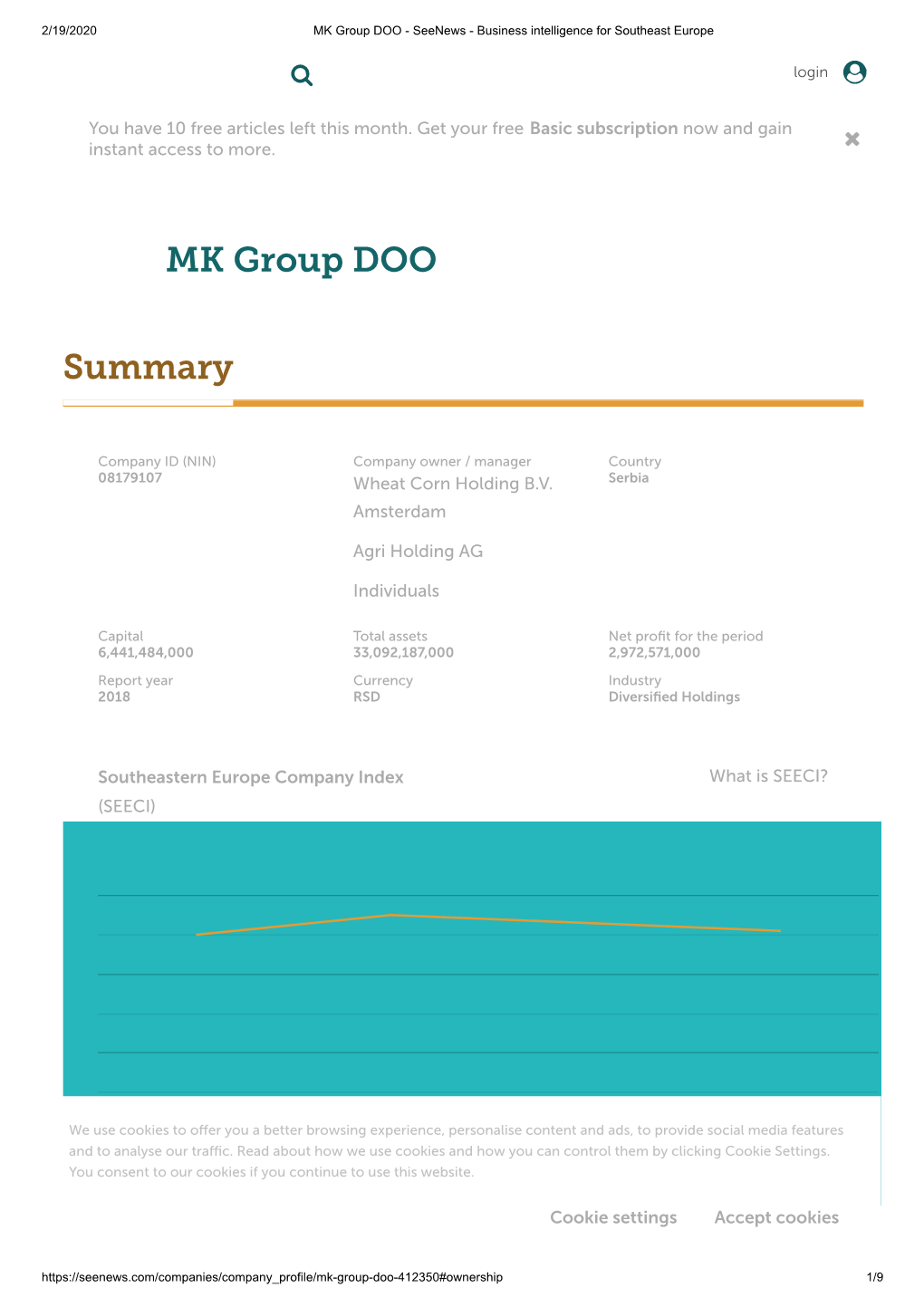 MK Group DOO Summary G L I F Ti