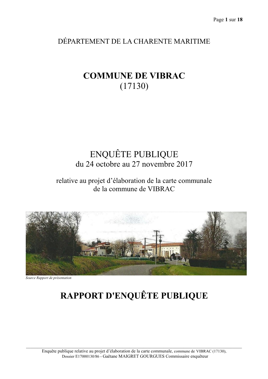 Commune De Vibrac (17130)