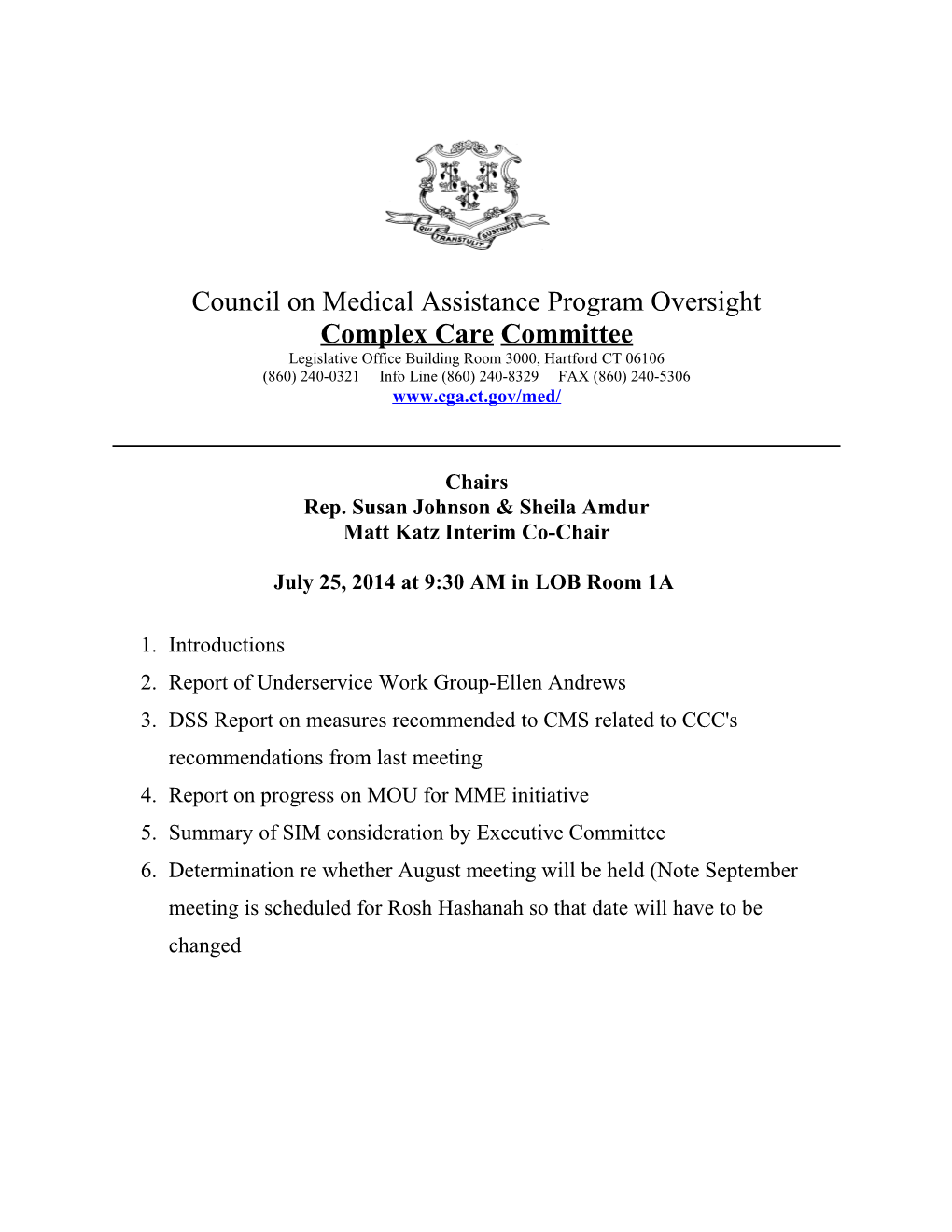 Council on Medical Assistance Program Oversight