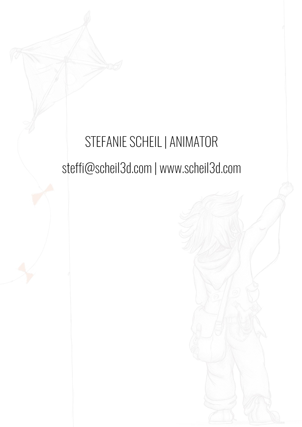 STEFANIE SCHEIL | ANIMATOR Steffi@Scheil3d.Com | FACT SHEET