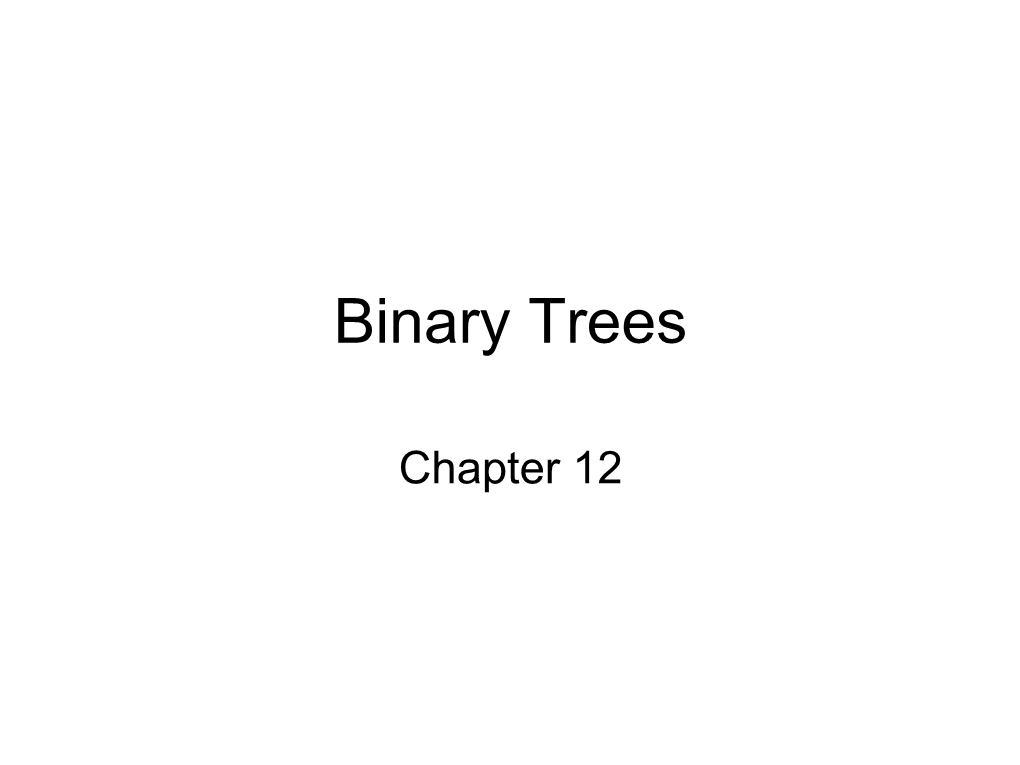 Binary Trees