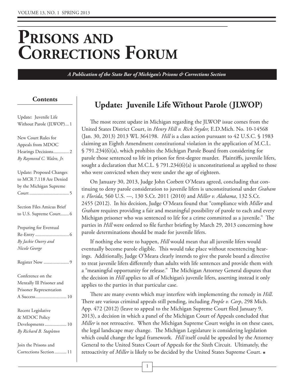 Prisons and Corrections Forum