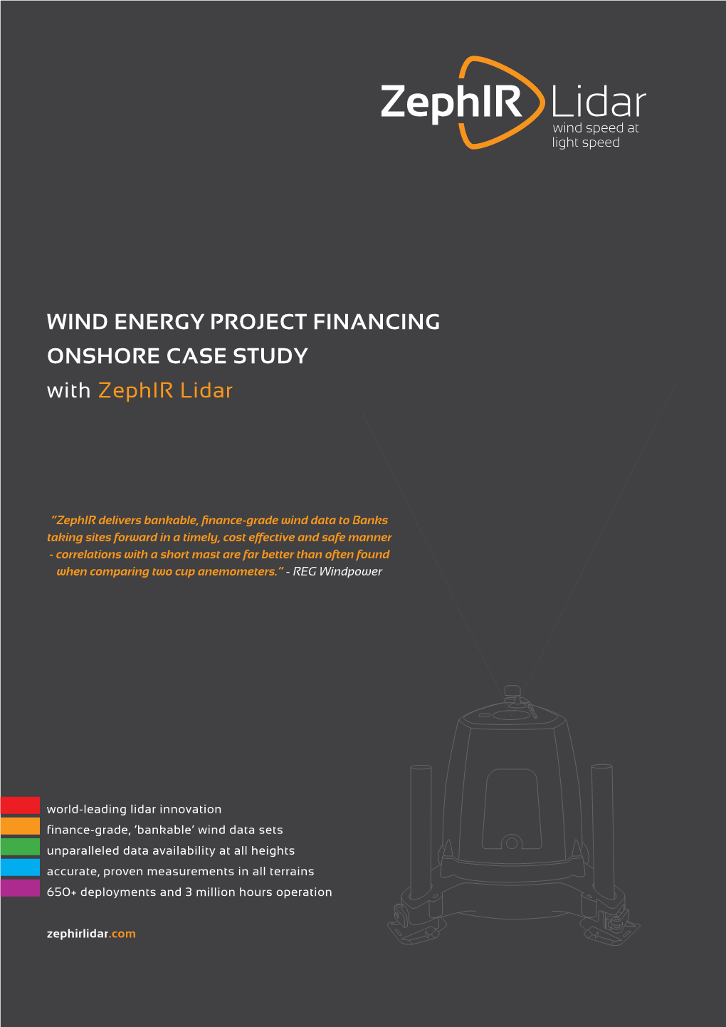 WIND ENERGY PROJECT FINANCING ONSHORE CASE STUDY with Zephir Lidar